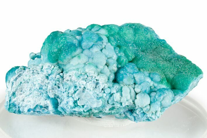 Botryoidal Sky-Blue Hemimorphite with Malachite - Congo #326862
